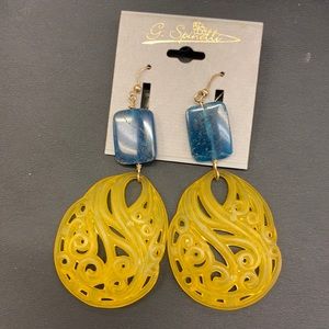 Designer Lucite Earring Large
